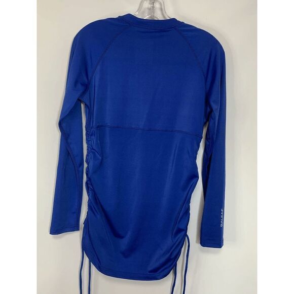 Baleaf Women's Rash Giard Zip Ruched Side Drawstring Blue Size M - Picture 4 of 8